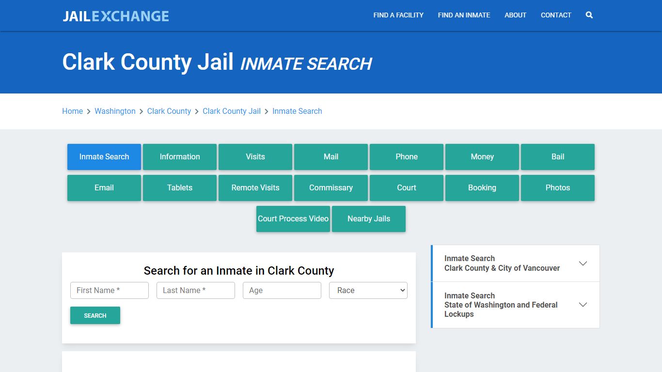 Clark County Jail, WA Inmate Search: Roster & Mugshots